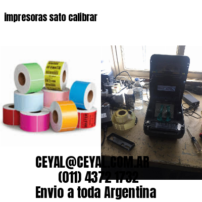 impresoras sato calibrar