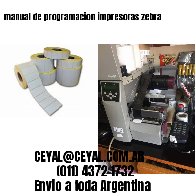 manual de programacion impresoras zebra