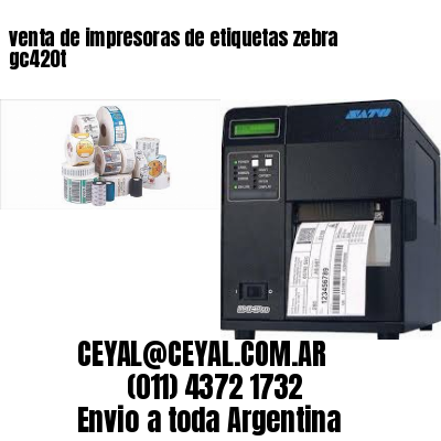 venta de impresoras de etiquetas zebra gc420t