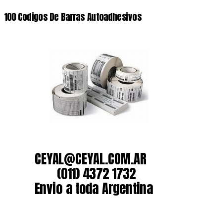 100 Codigos De Barras Autoadhesivos