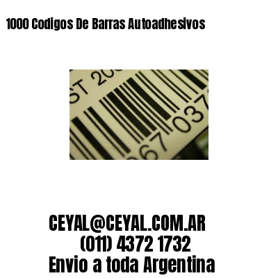 1000 Codigos De Barras Autoadhesivos