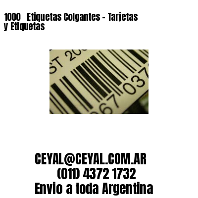 1000 ‎ Etiquetas Colgantes – Tarjetas y Etiquetas