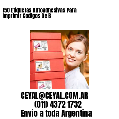 150 Etiquetas Autoadhesivas Para Imprimir Codigos De B