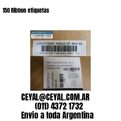 150 Ribbon etiquetas