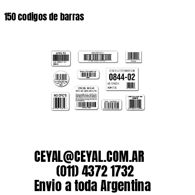150 codigos de barras
