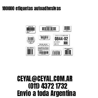 180000 etiquetas autoadhesivas
