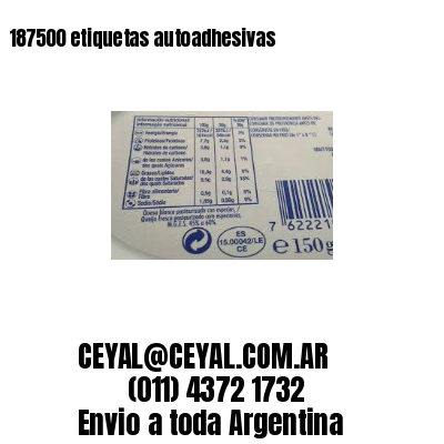 187500 etiquetas autoadhesivas