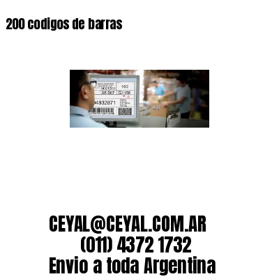 200 codigos de barras