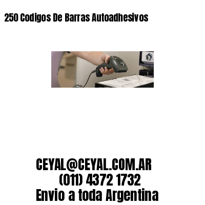 250 Codigos De Barras Autoadhesivos