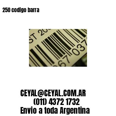 250 codigo barra