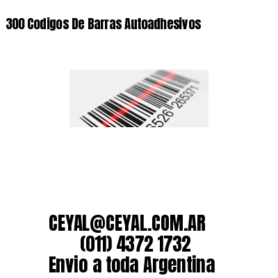 300 Codigos De Barras Autoadhesivos