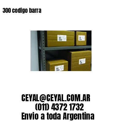 300 codigo barra