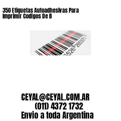 350 Etiquetas Autoadhesivas Para Imprimir Codigos De B