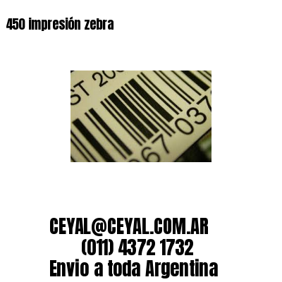 450 impresión zebra