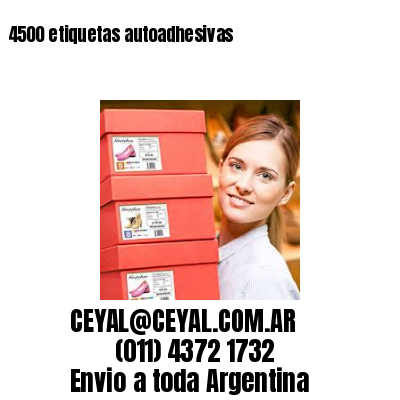 4500 etiquetas autoadhesivas