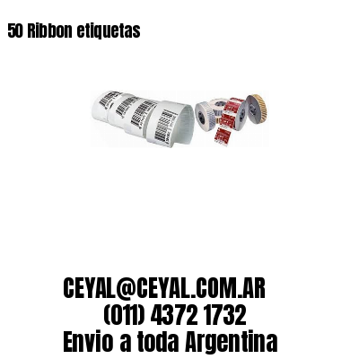50 Ribbon etiquetas