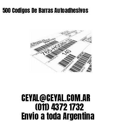 500 Codigos De Barras Autoadhesivos
