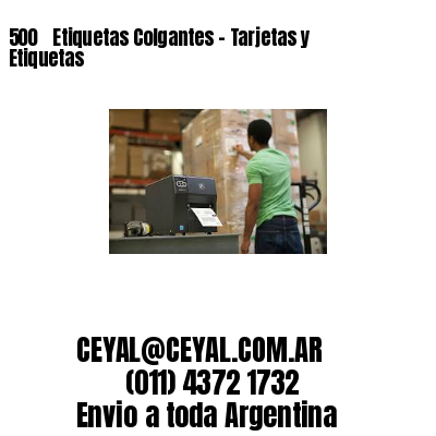 500 ‎ Etiquetas Colgantes – Tarjetas y Etiquetas