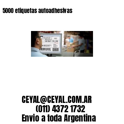 5000 etiquetas autoadhesivas