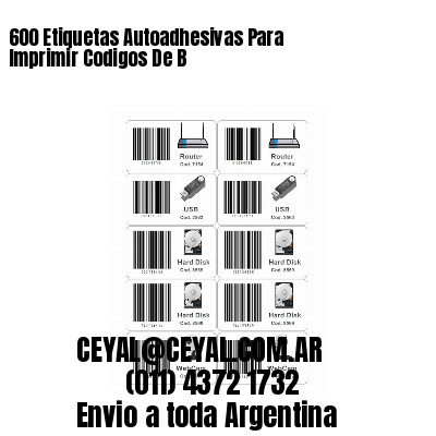 600 Etiquetas Autoadhesivas Para Imprimir Codigos De B