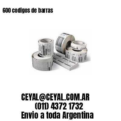 600 codigos de barras