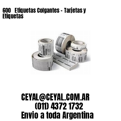 600 ‎ Etiquetas Colgantes – Tarjetas y Etiquetas