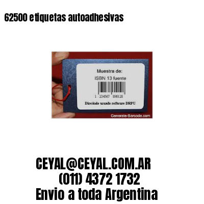 62500 etiquetas autoadhesivas
