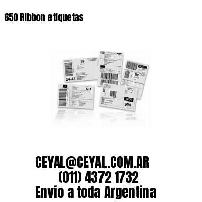 650 Ribbon etiquetas