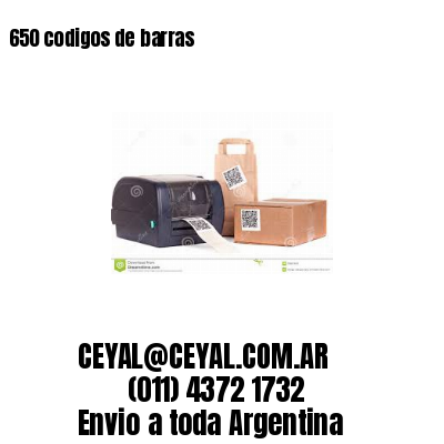650 codigos de barras