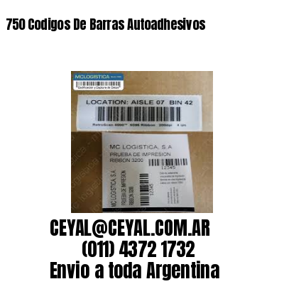 750 Codigos De Barras Autoadhesivos