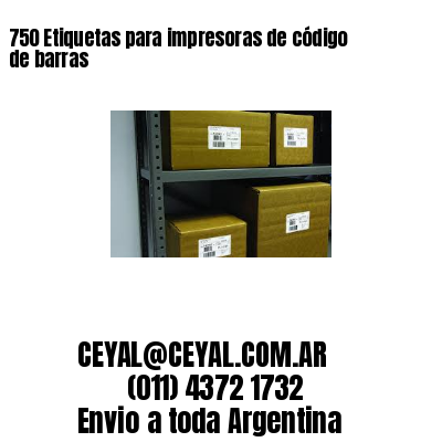 750 Etiquetas para impresoras de código de barras