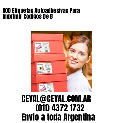 800 Etiquetas Autoadhesivas Para Imprimir Codigos De B