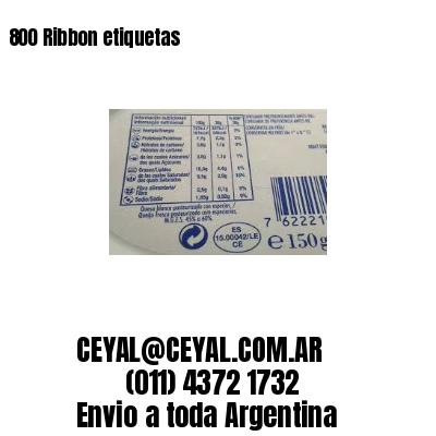 800 Ribbon etiquetas