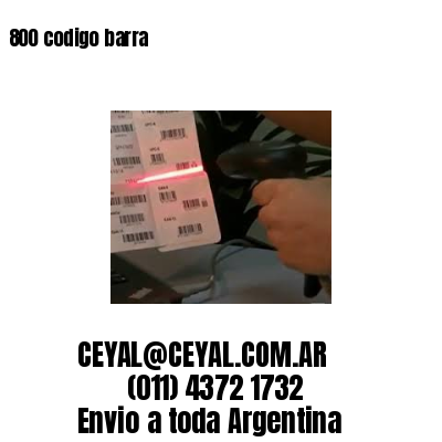 800 codigo barra