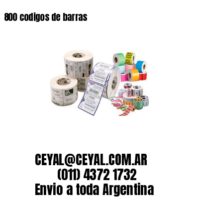 800 codigos de barras