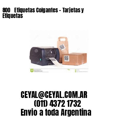 800 ‎ Etiquetas Colgantes – Tarjetas y Etiquetas
