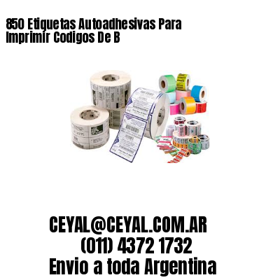 850 Etiquetas Autoadhesivas Para Imprimir Codigos De B