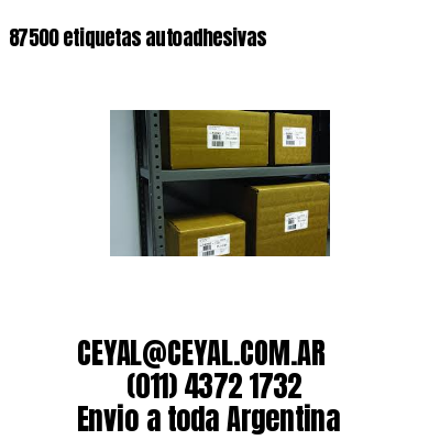 87500 etiquetas autoadhesivas