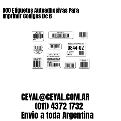 900 Etiquetas Autoadhesivas Para Imprimir Codigos De B