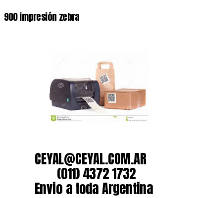 900 impresión zebra