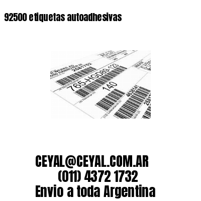 92500 etiquetas autoadhesivas