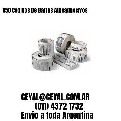 950 Codigos De Barras Autoadhesivos