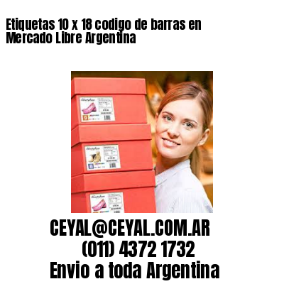 Etiquetas 10 x 18 codigo de barras en Mercado Libre Argentina