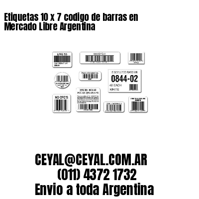 Etiquetas 10 x 7 codigo de barras en Mercado Libre Argentina