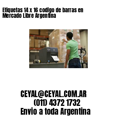 Etiquetas 14 x 16 codigo de barras en Mercado Libre Argentina