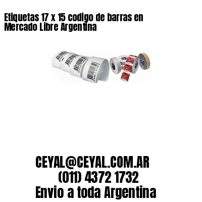 Etiquetas 17 x 15 codigo de barras en Mercado Libre Argentina