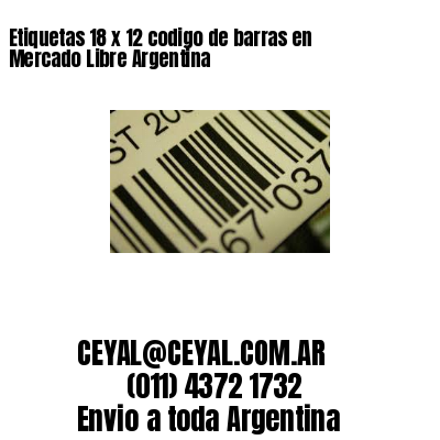 Etiquetas 18 x 12 codigo de barras en Mercado Libre Argentina