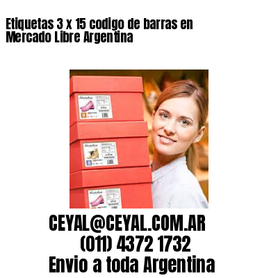 Etiquetas 3 x 15 codigo de barras en Mercado Libre Argentina