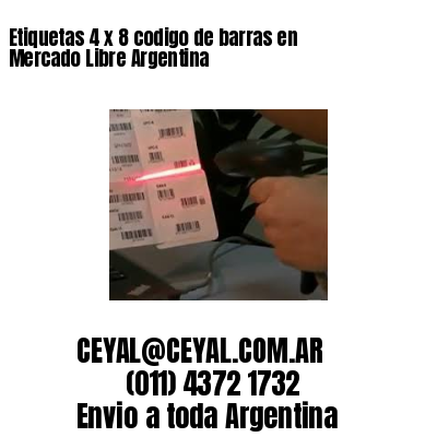 Etiquetas 4 x 8 codigo de barras en Mercado Libre Argentina