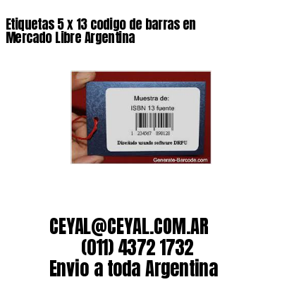 Etiquetas 5 x 13 codigo de barras en Mercado Libre Argentina